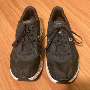 On Running woman’s 8.5 Black and White Cloudflow Shoes